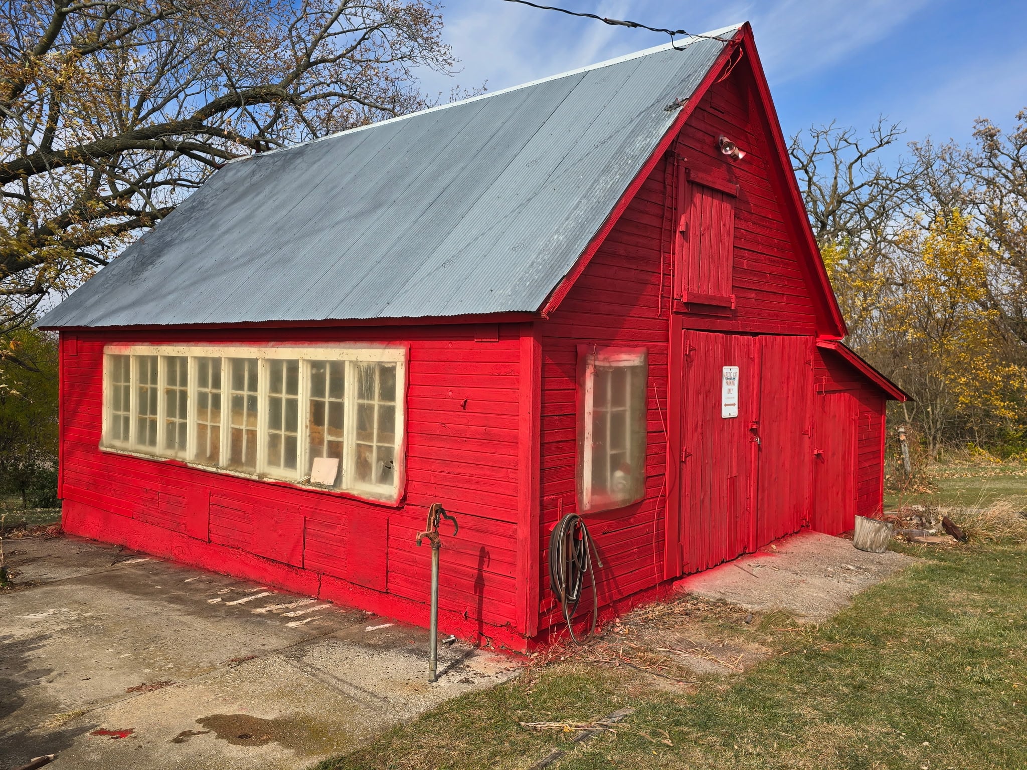 Outbuilding painting